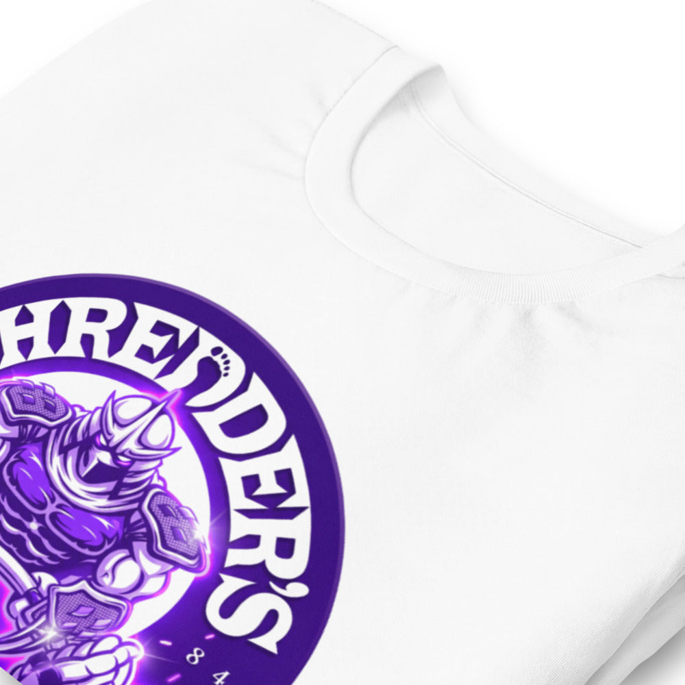 Playera TMNT Shredder's Gym 1984 Purple Emblem - Doblado zoom