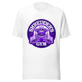 Playera TMNT Shredder's Gym 1984 Purple Emblem - Frente grande