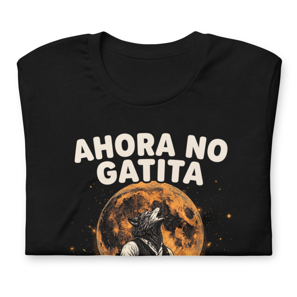 Playera Ahora No Gatita Papá Está En La Cueva Del Dolor - Doblado