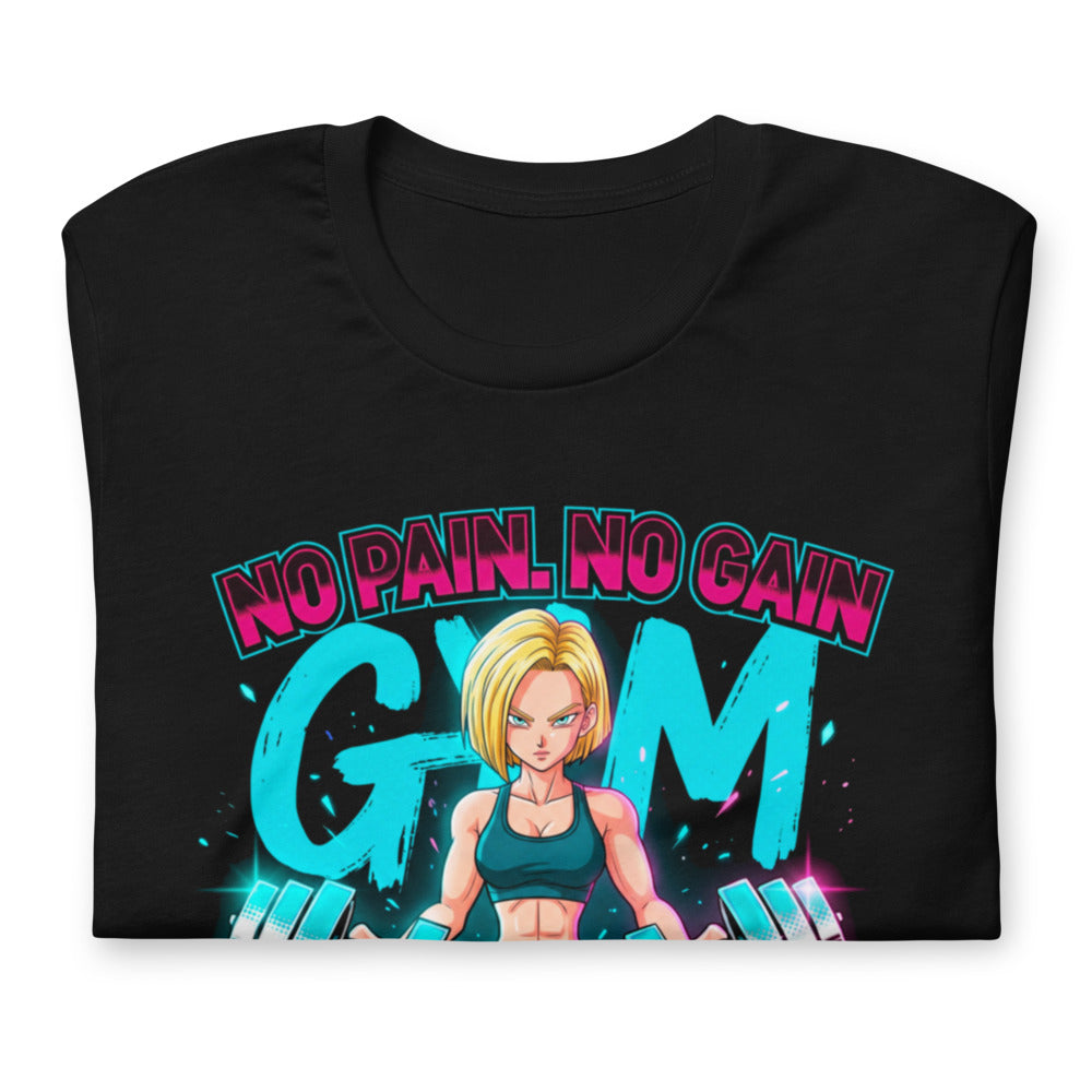 Playera Android 18 Hoy Sudas Mañana Brillas - Doblado