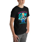 Playera Android 18 Hoy Sudas Mañana Brillas - Modelo masculino lateral