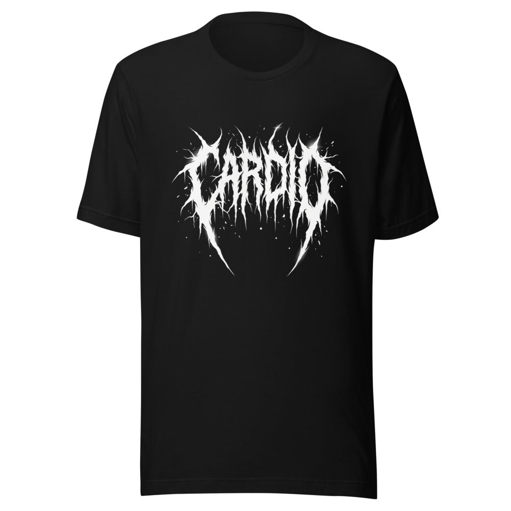 Playera Cardio Death Metal Espinas Blancas - Frente grande