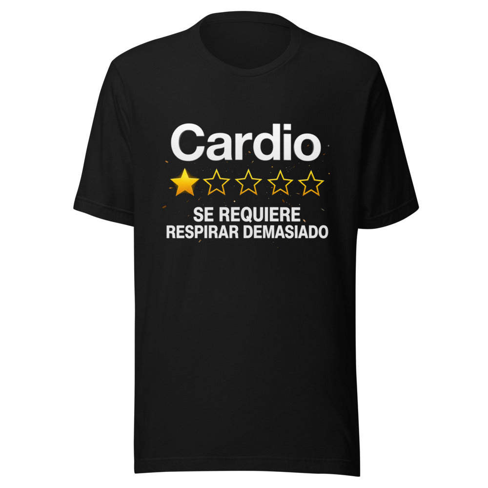 Playera Cardio Una Estrella Respirar Demasiado - Frente grande