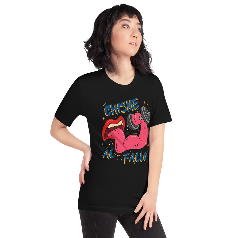 Playera Chisme Al Fallo - Modelo femenina