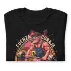 Playera Coraje El Perro Cobarde Fuerza Y Coraje Gym - Doblado
