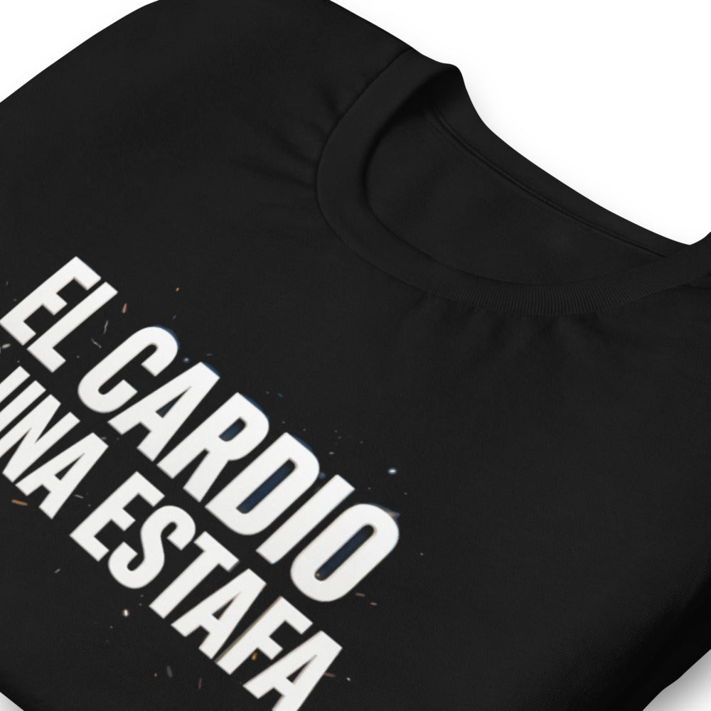 Playera El Cardio Es Una Estafa - Doblado zoom