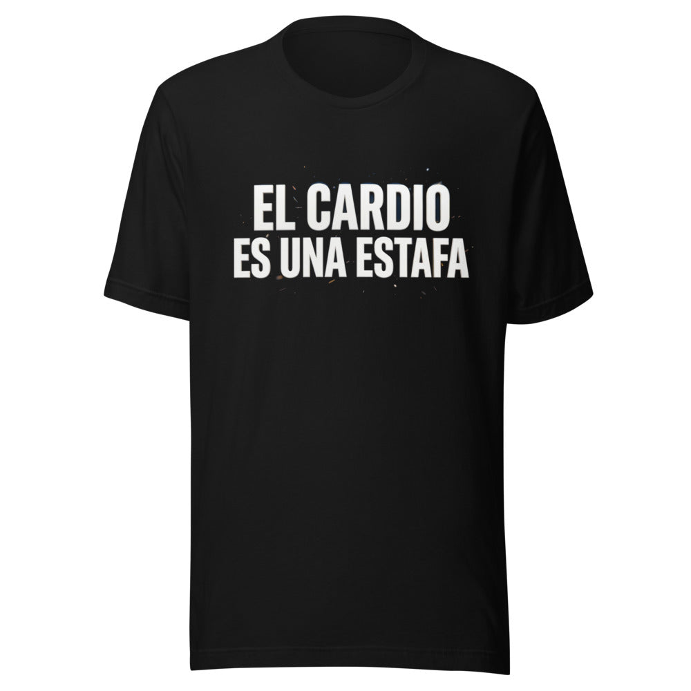 Playera El Cardio Es Una Estafa - Frente grande