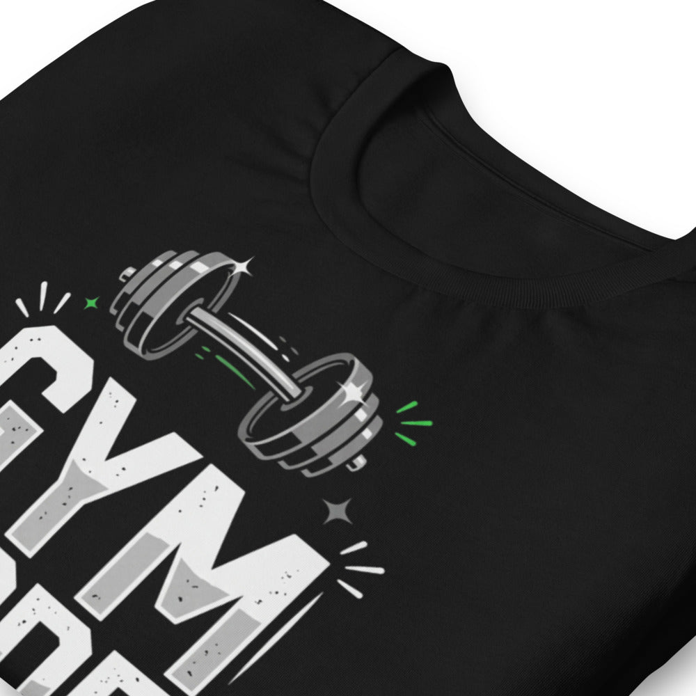 Playera Gym Mode On Barbell Toggle - Doblado zoom