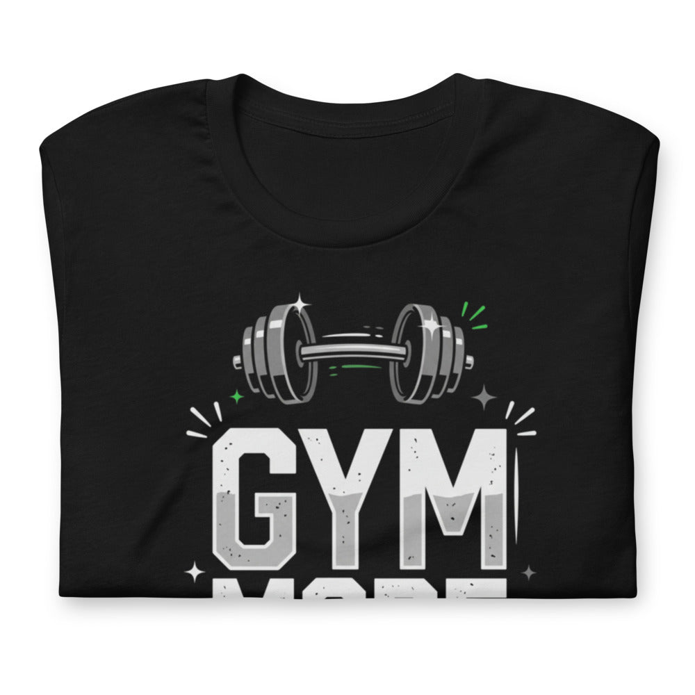 Playera Gym Mode On Barbell Toggle - Doblado