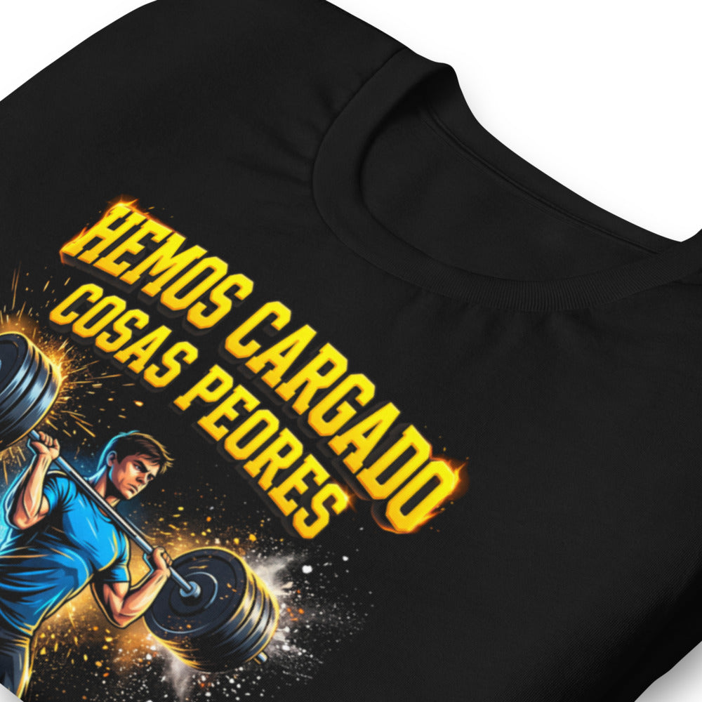 Playera Hemos Cargado Cosas Peores Y Les Decíamos Amor - Doblado zoom