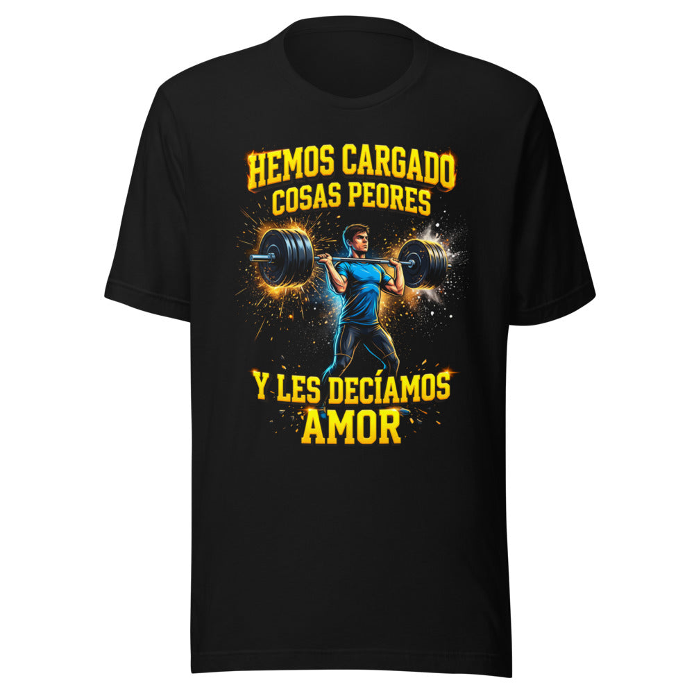 Playera Hemos Cargado Cosas Peores Y Les Decíamos Amor - Frente grande