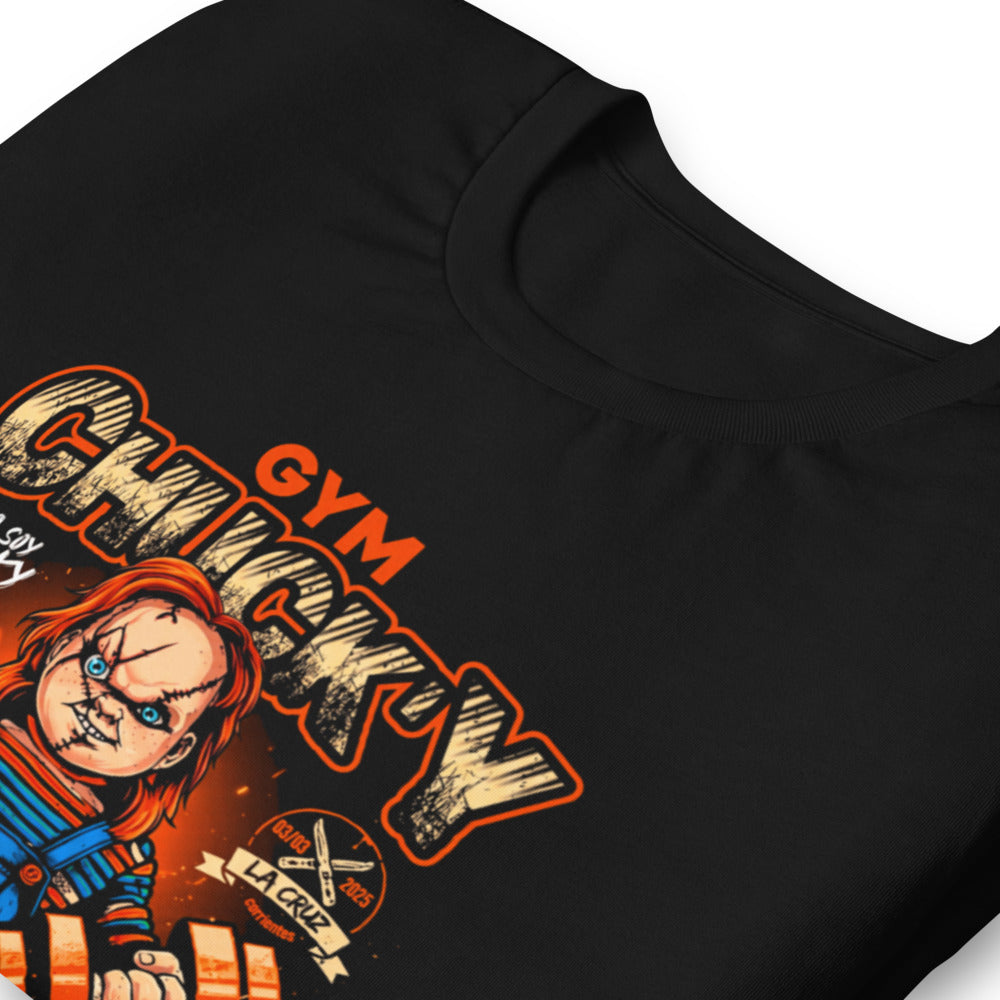Playera Hola Soy Chucky Vamos A Entrenar - Doblado zoom