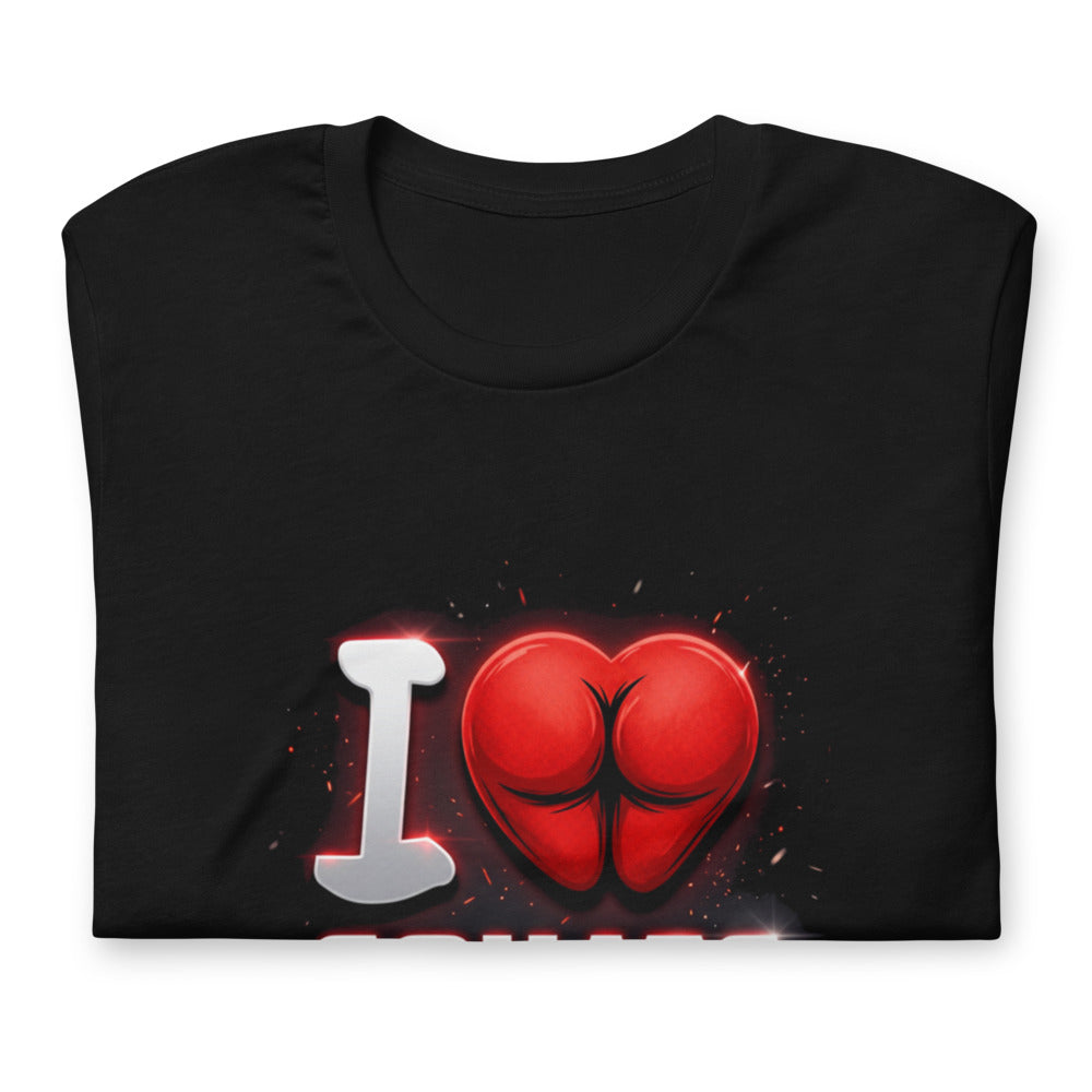 Playera I Love Squats Gym Humor - Doblado