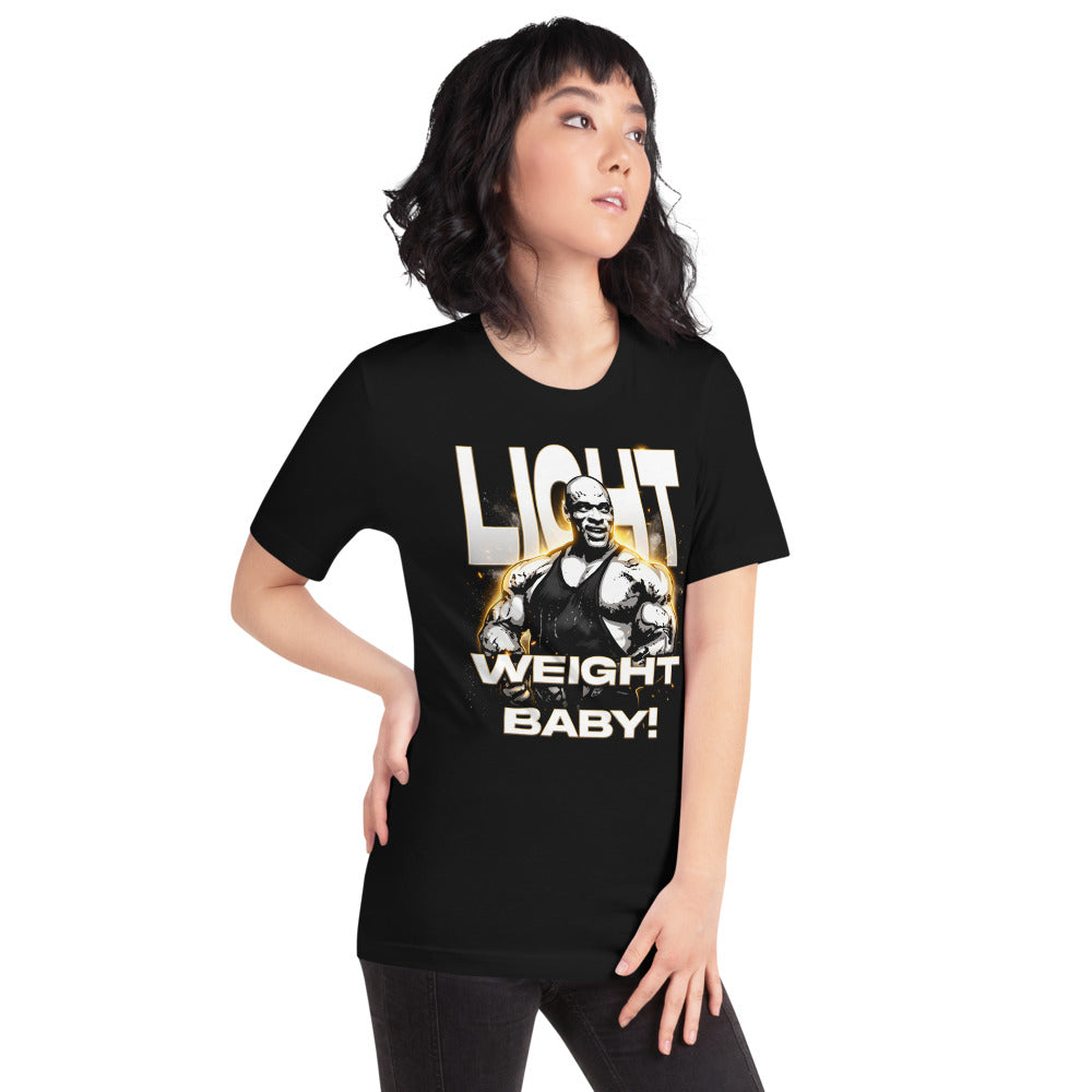 Playera Light Weight Baby Gym Bodybuilder - Modelo femenina