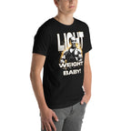 Playera Light Weight Baby Gym Bodybuilder - Modelo masculino lateral