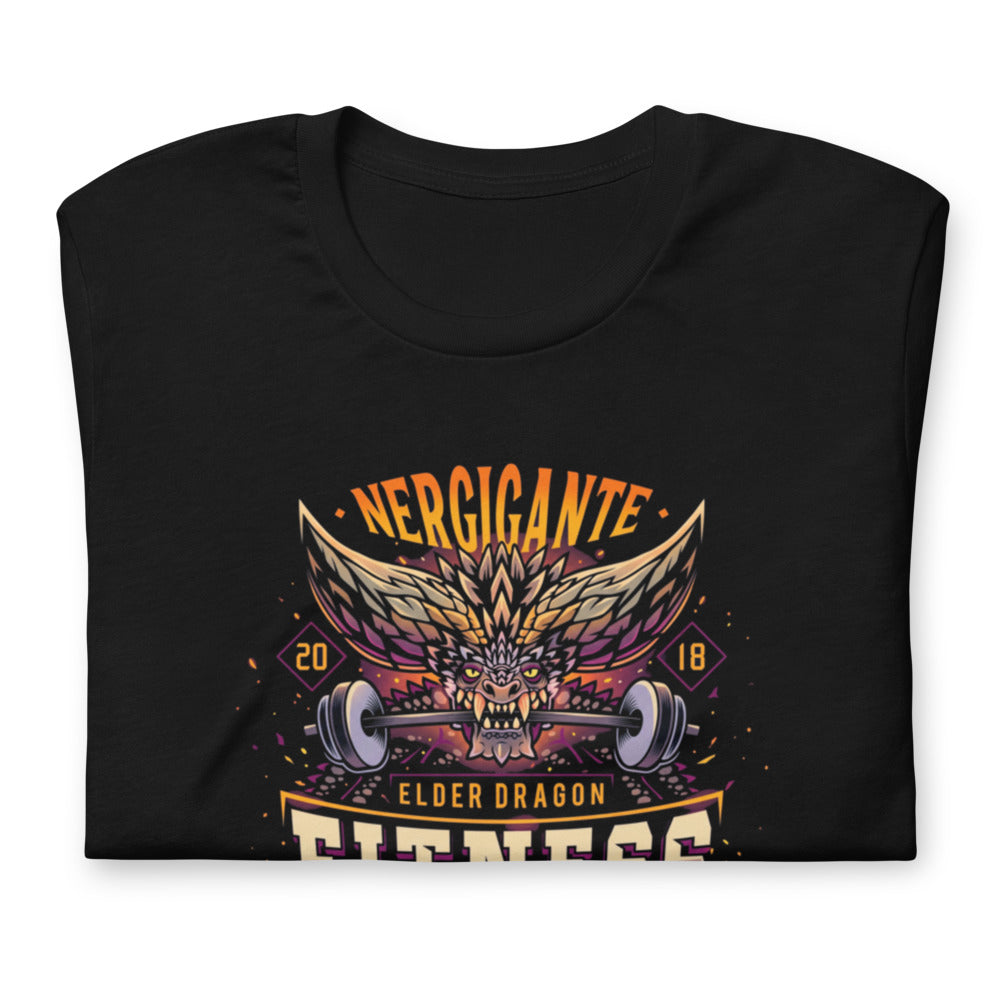 Playera Nergigante Elder Dragon Fitness Rage Mode - Doblado
