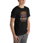 Playera Nergigante Elder Dragon Fitness Rage Mode - Modelo masculino lateral