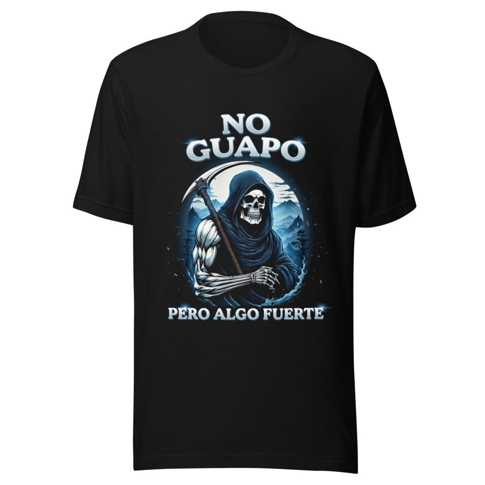 Playera No Guapo Pero Algo Fuerte - Frente grande