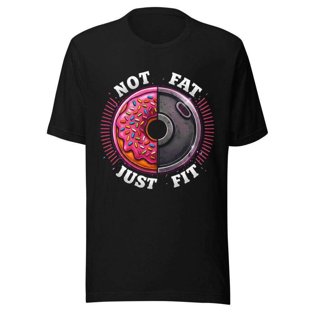 Playera Not Fat Just Fit Donut Plate - Frente grande