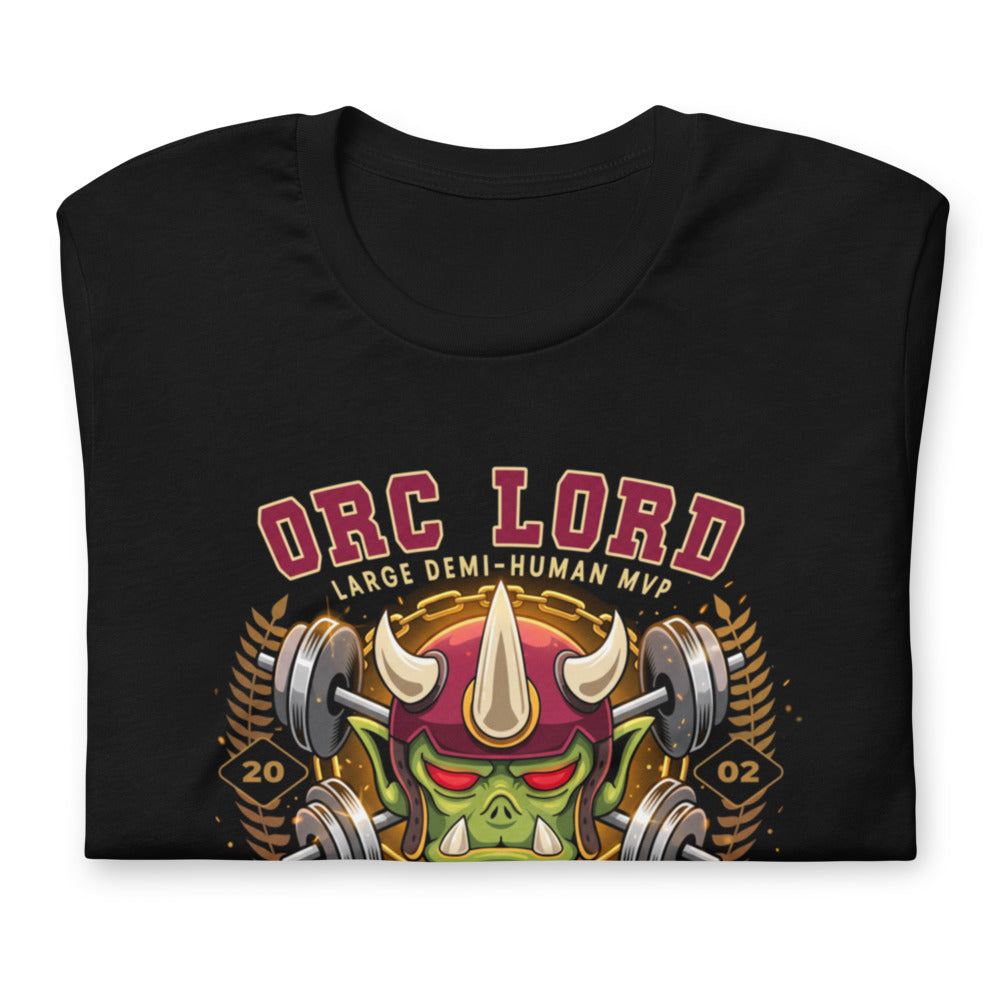 Playera Orc Lord Fitness Orc Village Gym - Doblado