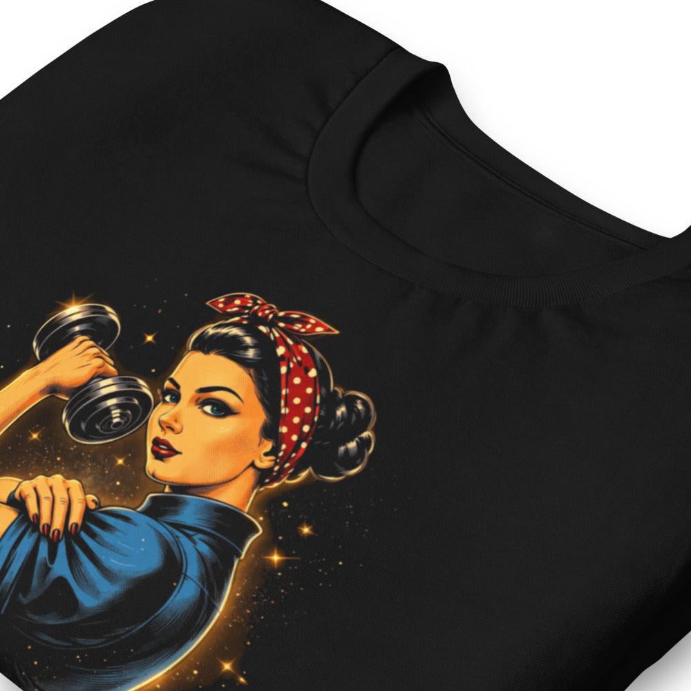 Playera Pesas Y Coleta Construidas Por Determinación - Doblado zoom