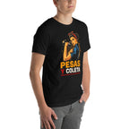 Playera Pesas Y Coleta Construidas Por Determinación - Modelo masculino lateral