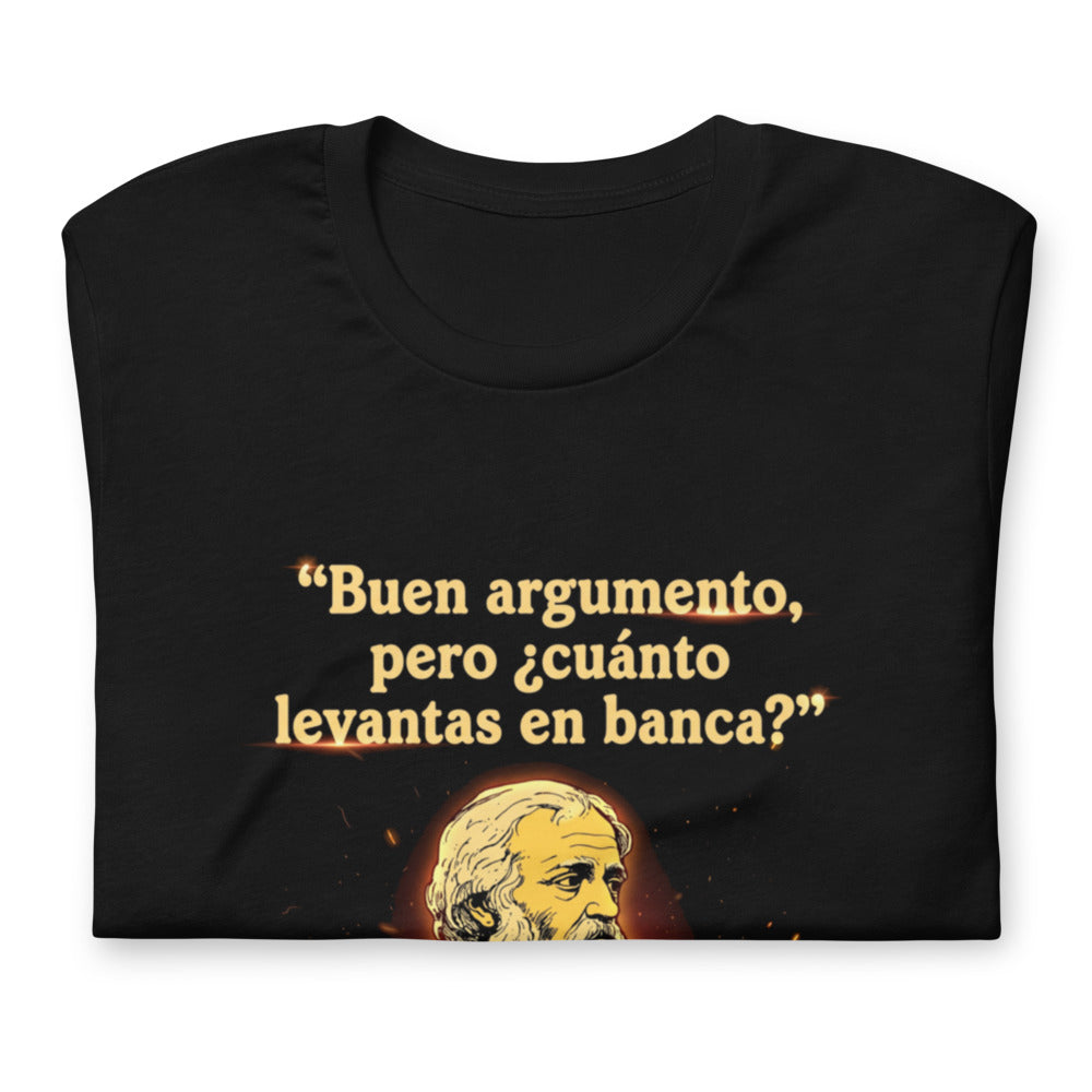 Playera Platón Cuánto Levantas En Banca - Doblado
