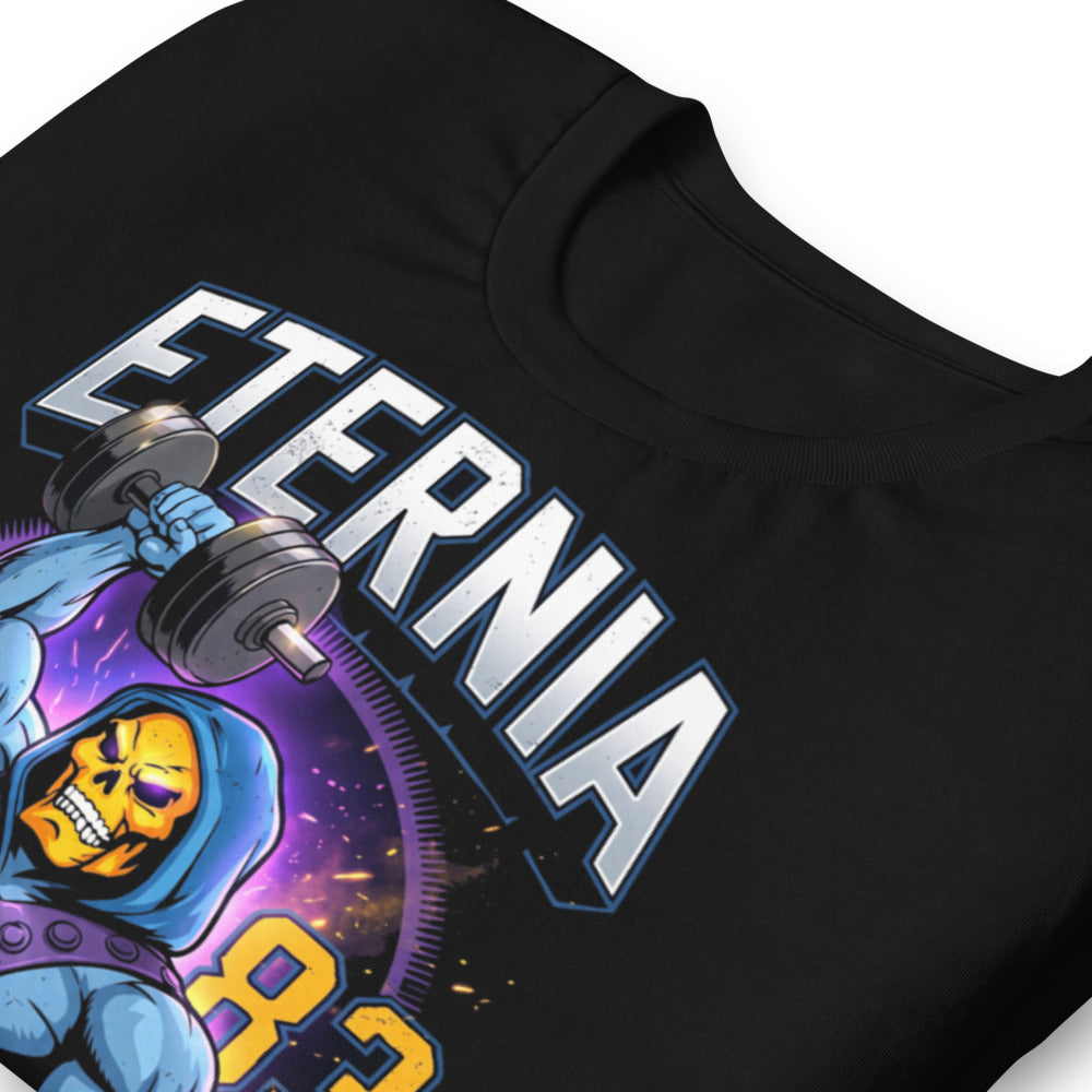 Playera Skeletor Eternia Gym 1983 Raised Dumbbell - Doblado zoom
