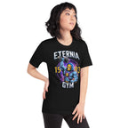 Playera Skeletor Eternia Gym 1983 Raised Dumbbell - Modelo femenina