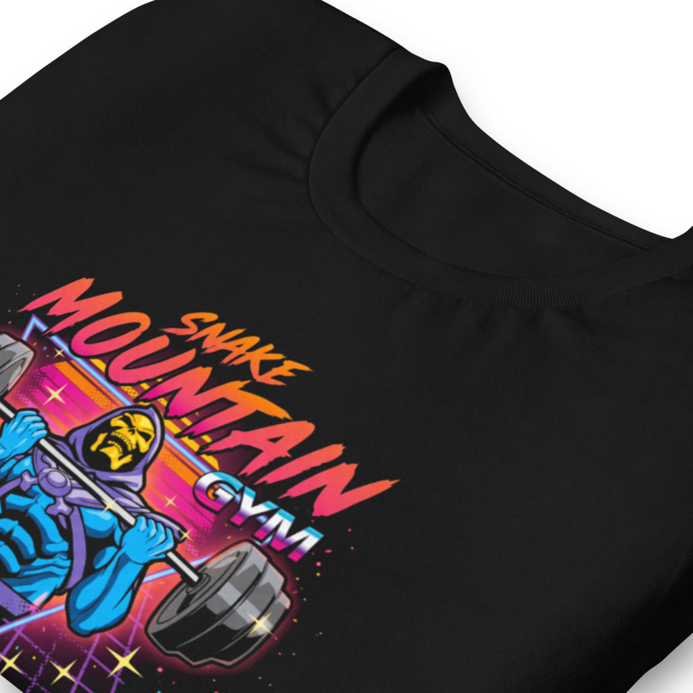 Playera Skeletor Synthwave All Pain No Gain - Doblado zoom