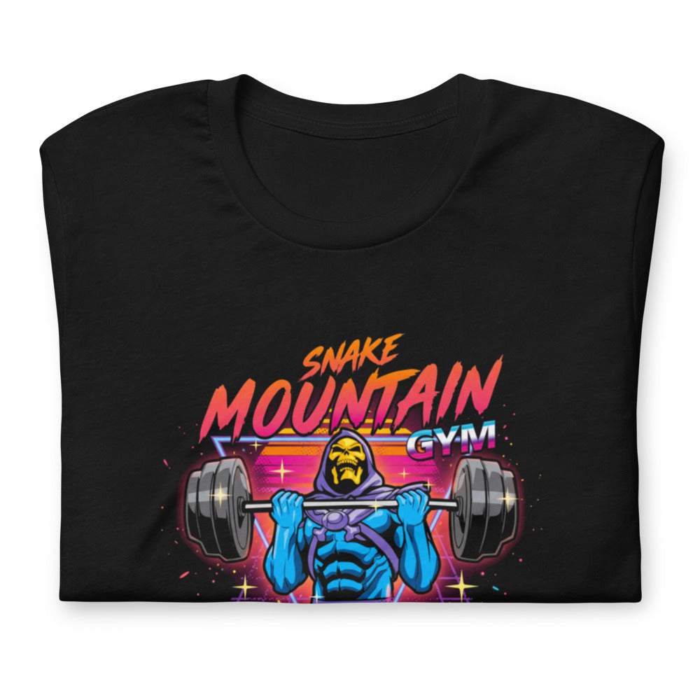 Playera Skeletor Synthwave All Pain No Gain - Doblado