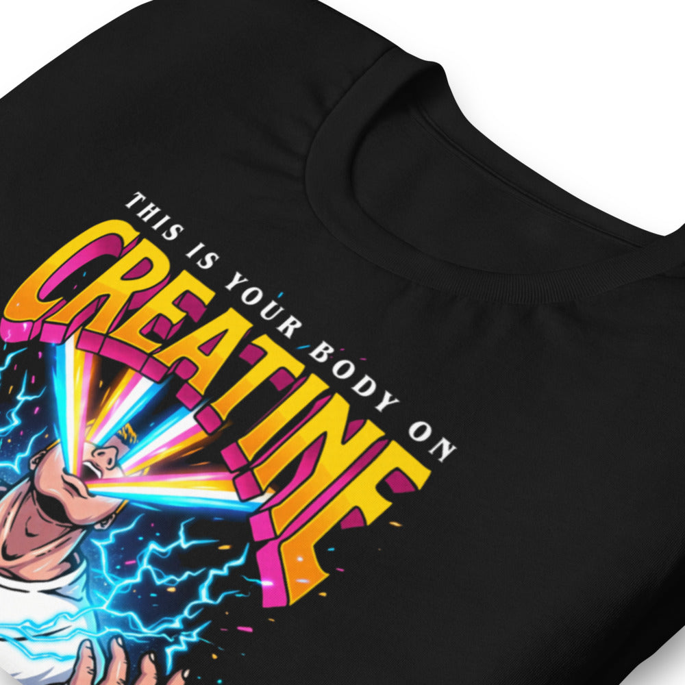 Playera This Is Your Body On Creatine - Doblado zoom