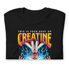 Playera This Is Your Body On Creatine - Doblado
