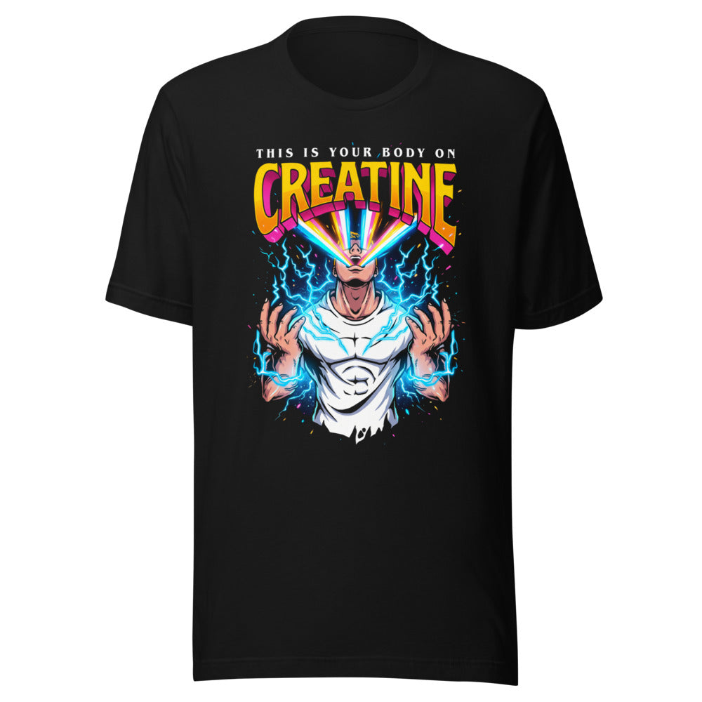 Playera This Is Your Body On Creatine - Frente grande