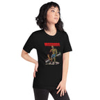 Playera Zombie Skull Bodybuilder Deadlift Barbell - Modelo femenina