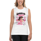 Sin Mangas Barbells And Ponytails Kawaii Gym - Modelo femenina