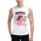 Sin Mangas Barbells And Ponytails Kawaii Gym - Modelo masculino
