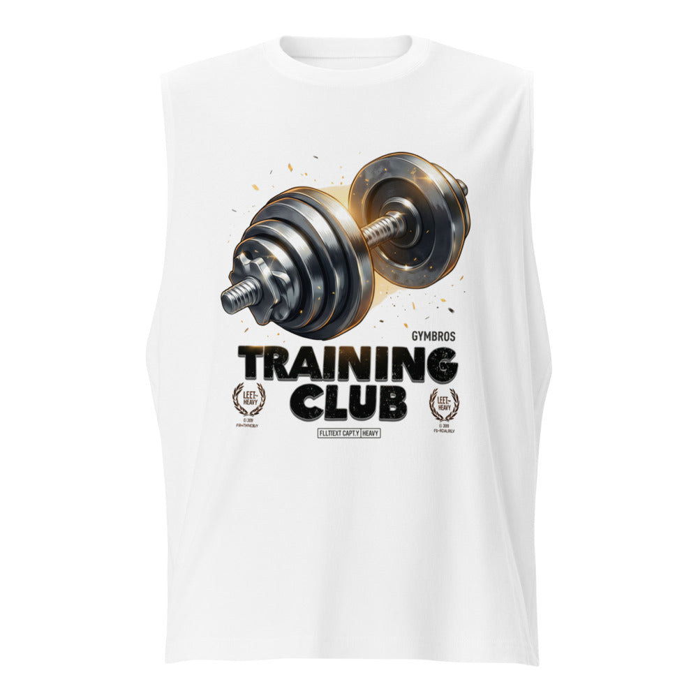 Sin Mangas Gymbros Training Club Steel Dumbbell - Frente