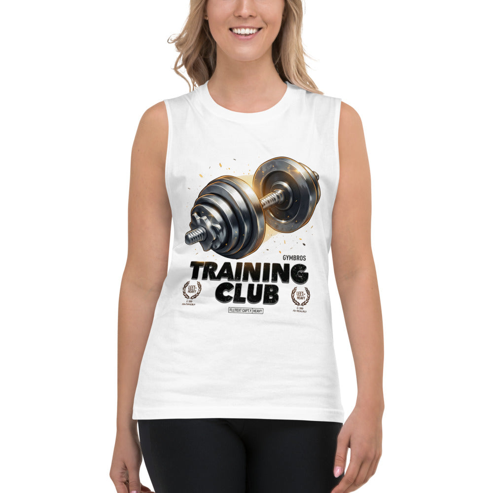 Sin Mangas Gymbros Training Club Steel Dumbbell - Modelo femenina
