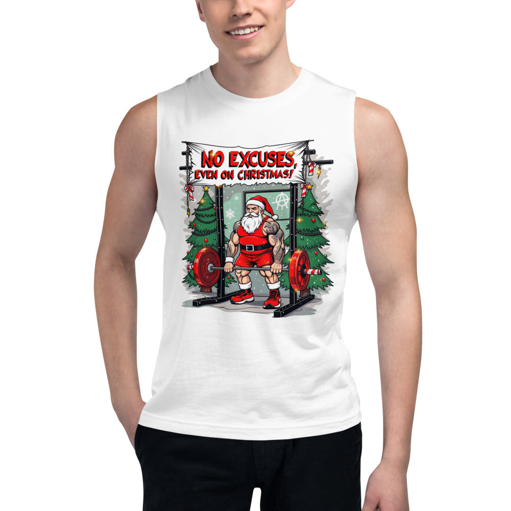 Sin Mangas No Excuses Even On Christmas - Modelo masculino