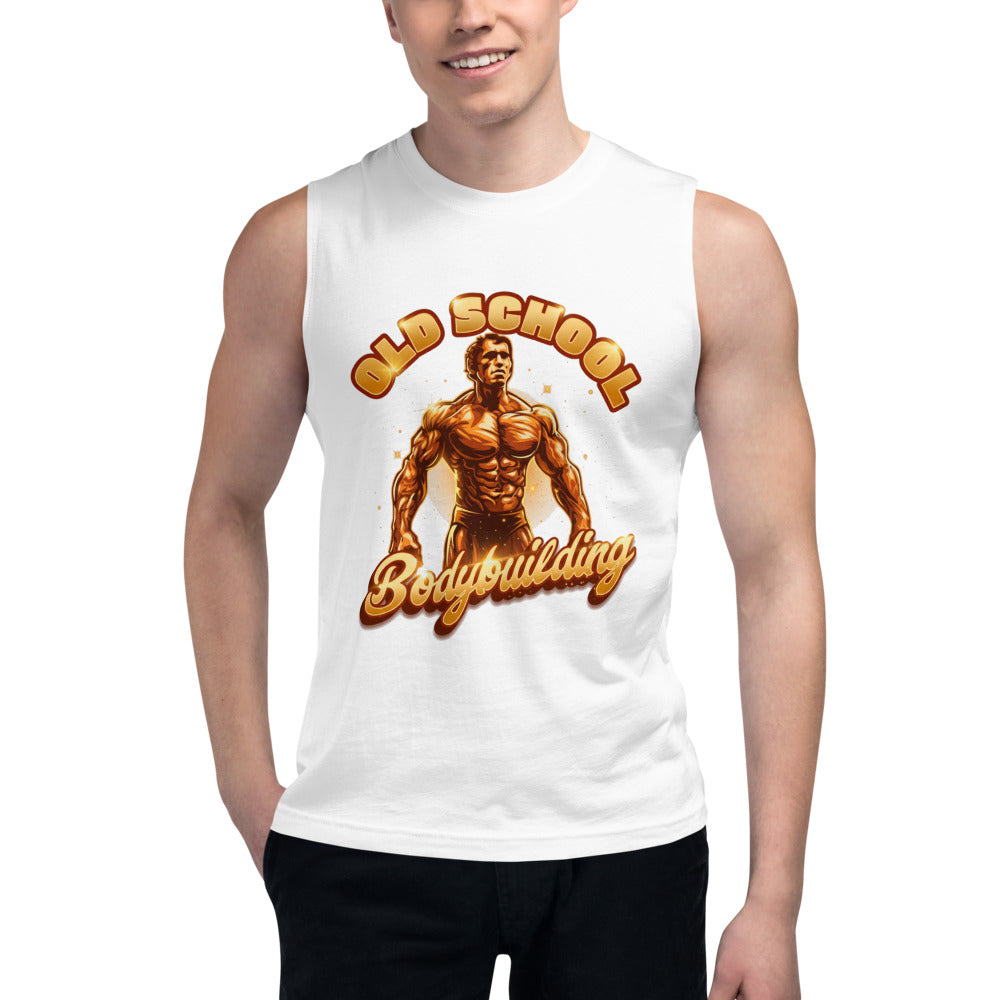 Sin Mangas Old School Bodybuilding Gold Physique - Modelo masculino