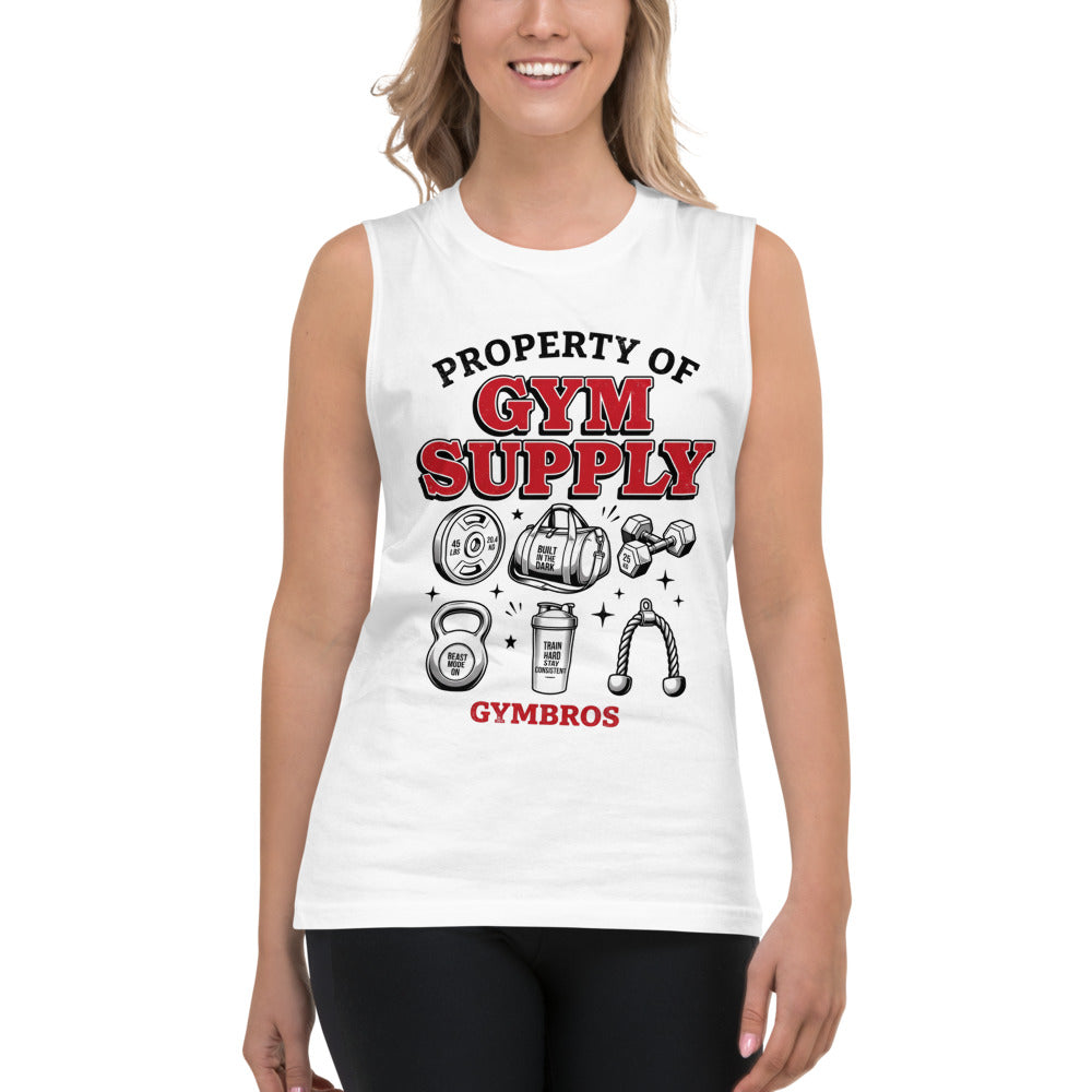 Sin Mangas Property Of Gym Supply Kettlebell Shaker - Modelo femenina