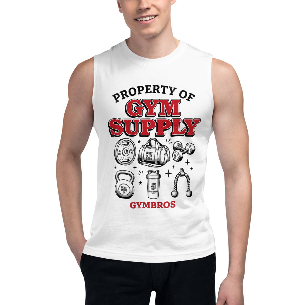 Sin Mangas Property Of Gym Supply Kettlebell Shaker - Modelo masculino