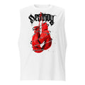 Sin Mangas Red Boxing Gloves Barbed Wire Blackletter - Frente