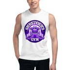 Sin Mangas TMNT Shredder's Gym 1984 Purple Emblem - Modelo masculino