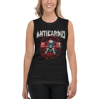 Sin Mangas Anticardio Calavera Barra Alambre De Púas - Modelo femenina