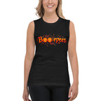 Sin Mangas Boo-rpees Halloween Pumpkin Burpees - Modelo femenina