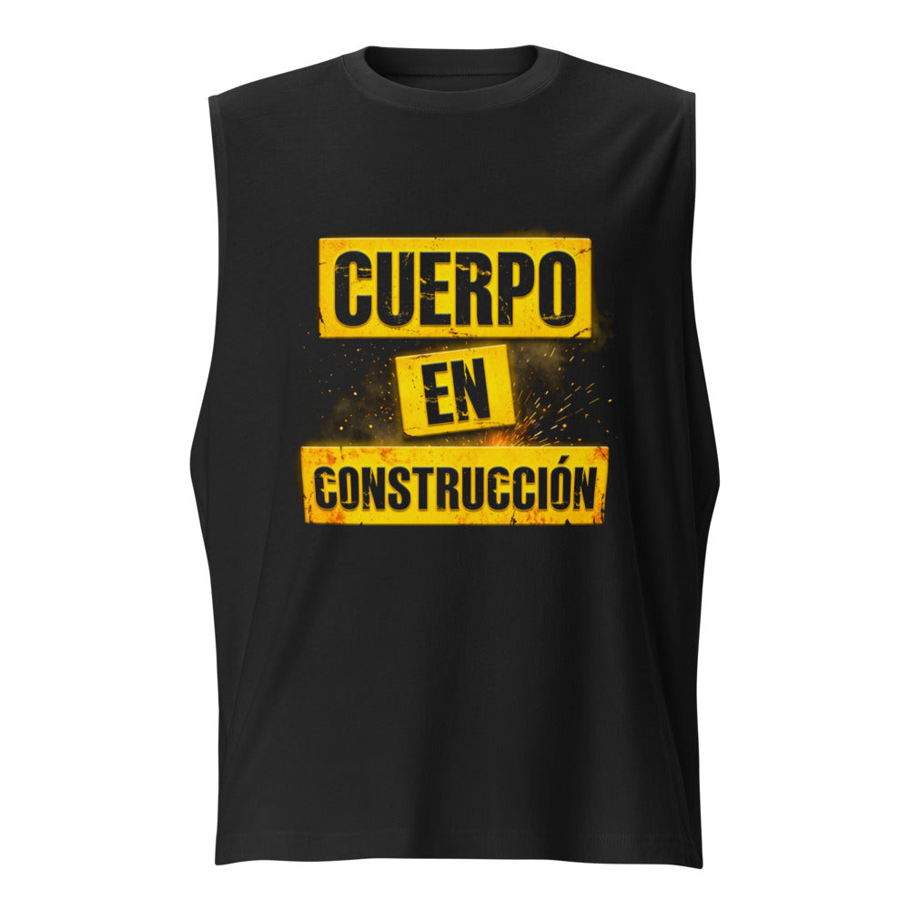 Sin Mangas Cuerpo En Construcción Gym - Frente