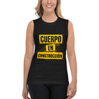 Sin Mangas Cuerpo En Construcción Gym - Modelo femenina