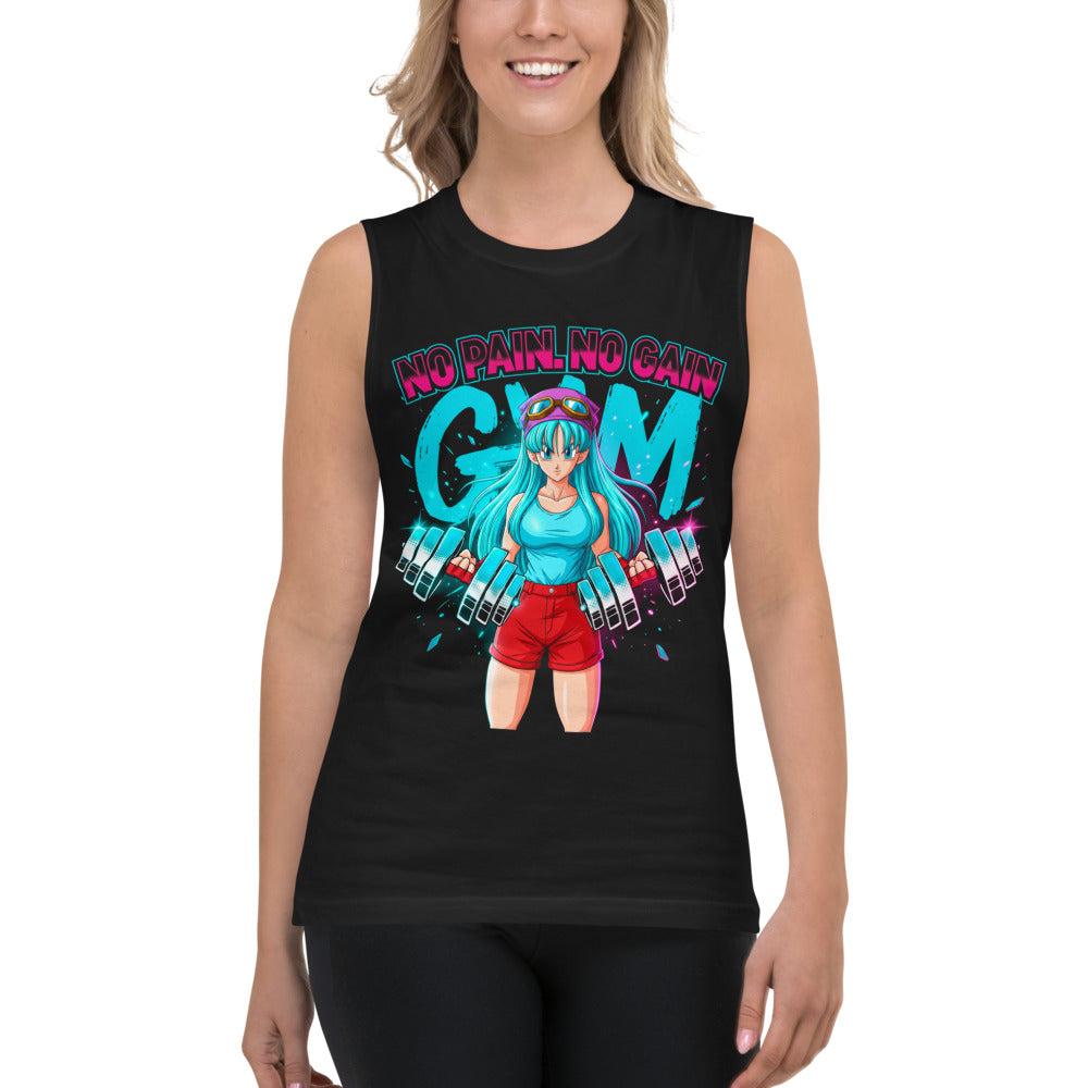 Sin Mangas Dragon Ball Bulma No Pain No Gain - Modelo femenina